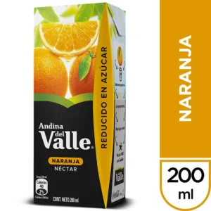 jugo 200 ml del valle naranja