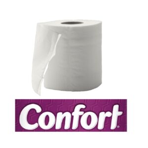 papel higienico confort doble hoja 22m 1un
