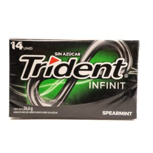 chicle infinit sin azúcar spearmint trident 14 un