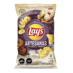 lays cebolla artesana cebolla pimienta 150g